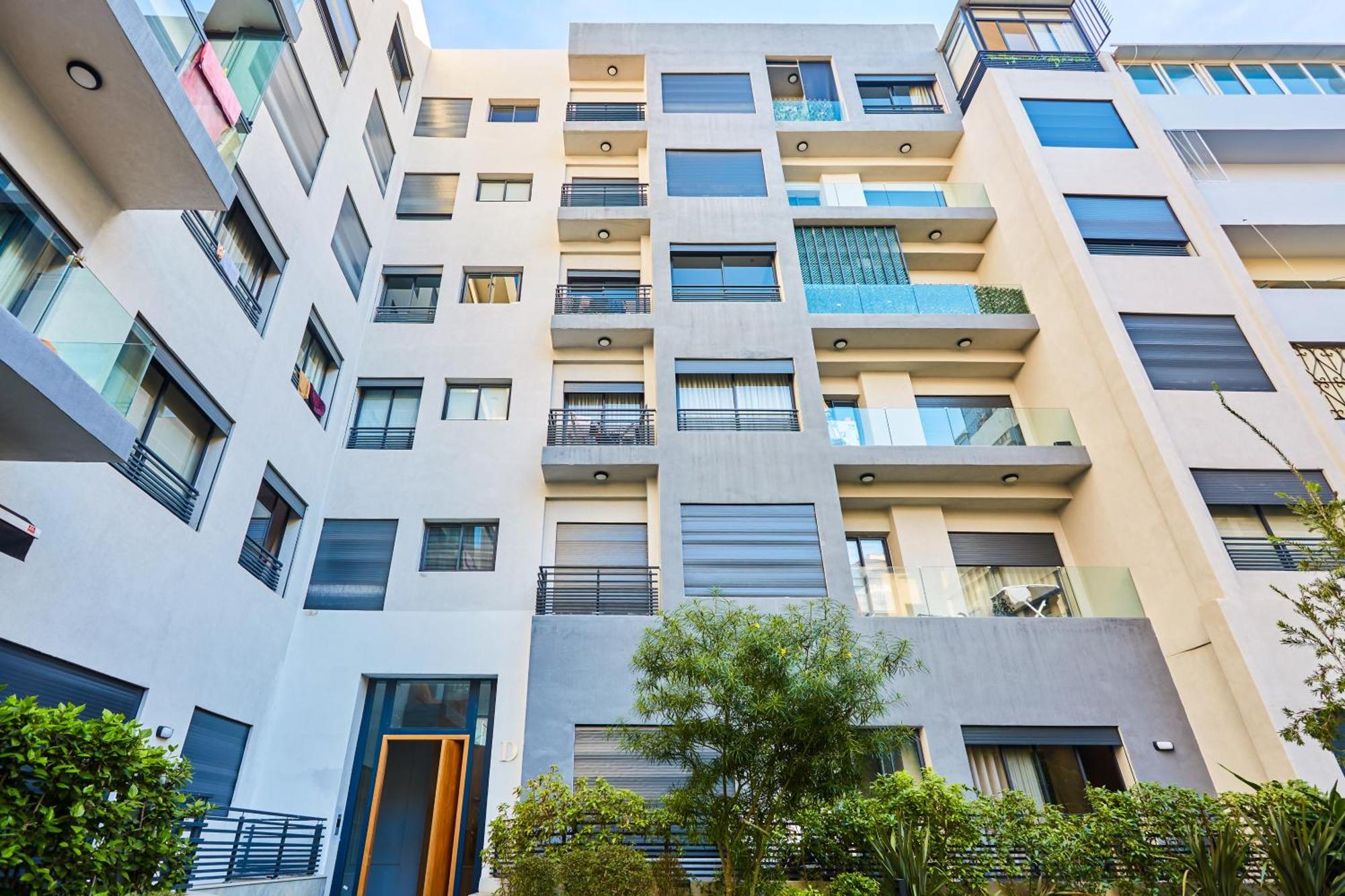 Sleek And Modern 2-Bed Unit In Downtown Casa Appartement Casablanca Buitenkant foto